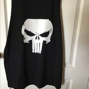 Men’s tank top print3d with skull